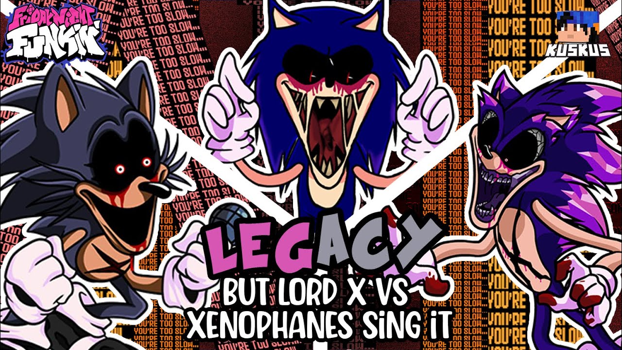 I swapped Lord X and Sonic.exe. Now its Lord.exe and sonic.X. :  r/FridayNightFunkin