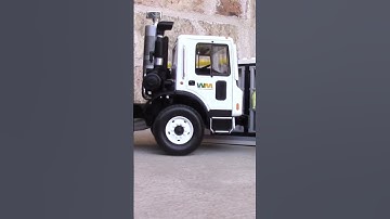 First Gear Side Loader Picking Up Trash At The Lego Police Station | Garbage Trucks Rule #shorts