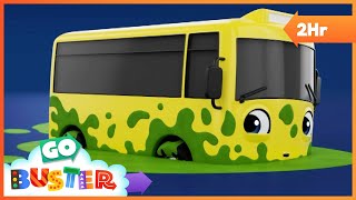 Buster is Stuck in the Slime! | Go Gecko's Garage! | Go Buster | Kids Cartoons
