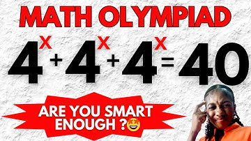 Germany | A nice math olympiad exponential problem. solve 4^x+4^x+4^x=40 ? #algebra