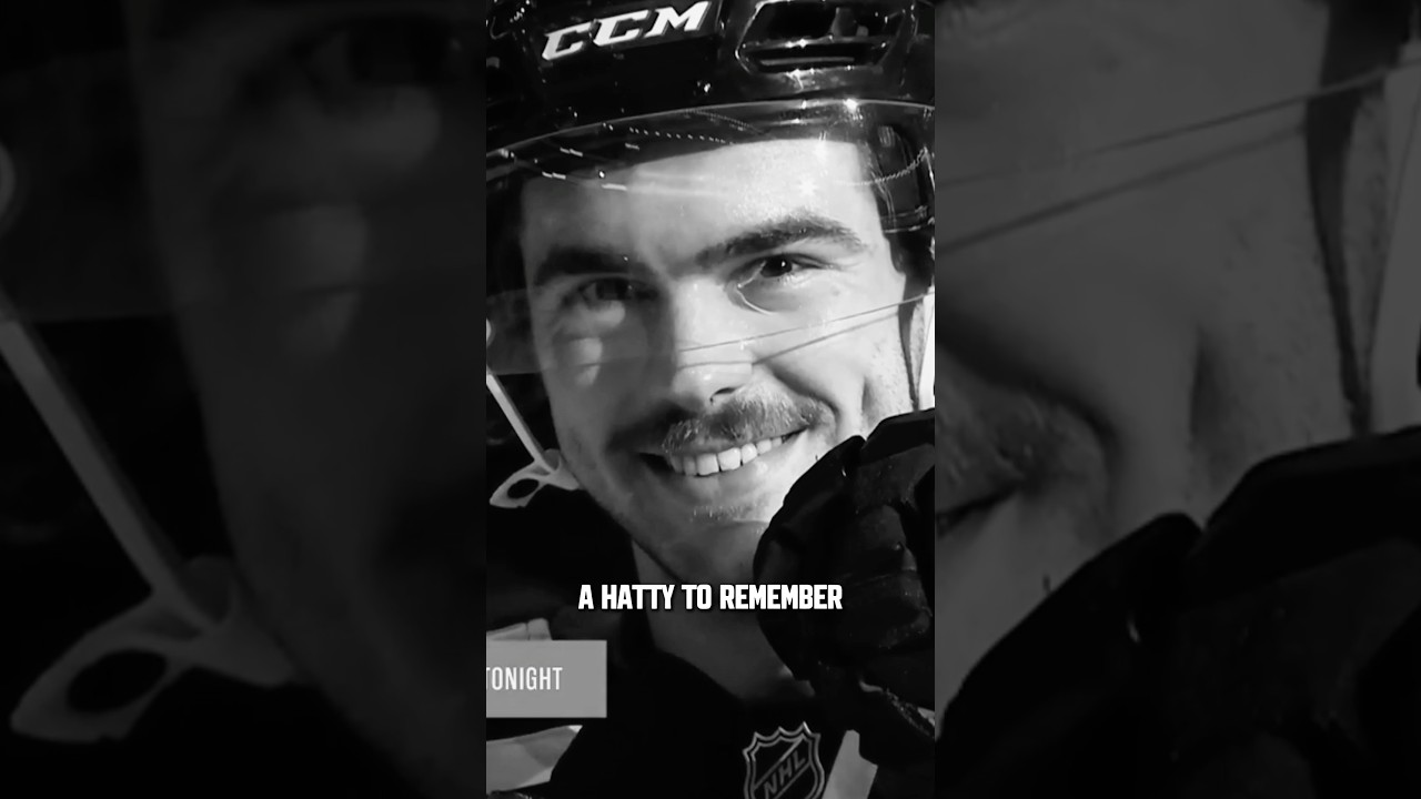 First Cap Trick. Naturally a good one. #shorts #njdevils #nicohischier #hattrick #hatty #nhl #hockey