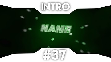 Free Green Intro Template - C4D - AE - 1080p 60fps