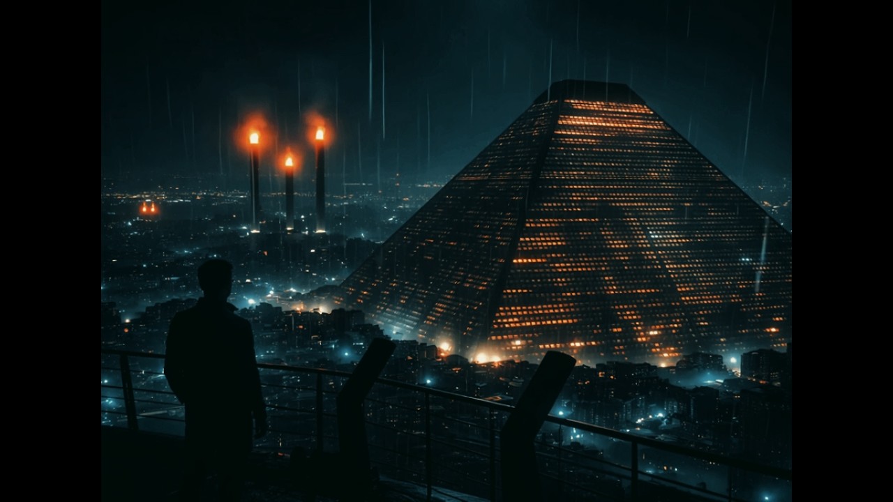 Heavy Rain in a Futuristic Megacity 🌧 Dark Cyberpunk Ambient for Study & Focus