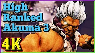 High Ranked Akuma Compilation 3 | Street Fighter 5 AE | 4K Ultra HD - 60fps - PC | Shadaloo Stew