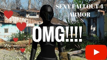 FALLOUT 4 MOD review #3  sexy ( Ashara fo4 cyborg armor and CROSS_jetpack)