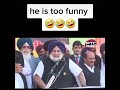 Sukhbir badal funny speech 