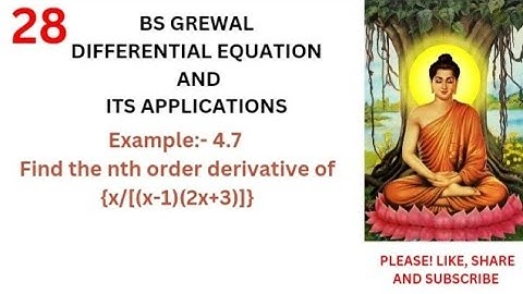 nth derivative of {x/[(x-1)(2x+3)]} || BS Grewal Example 4.7 || #nth_order_derivative #viral