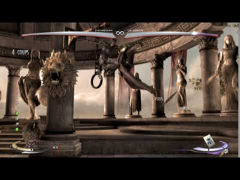 Injustice 1: Catwoman 1 bar overhead poke into 39% Combo