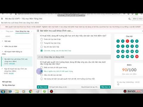 Video ĐÁP ÁN 20 CÂU HỎI CUỐI KHÓA MÔ ĐUN 2 MÔN TIẾNG VIỆT... - youtube