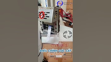 Test máy cắt dây đai có đầu xoay trước khi giao