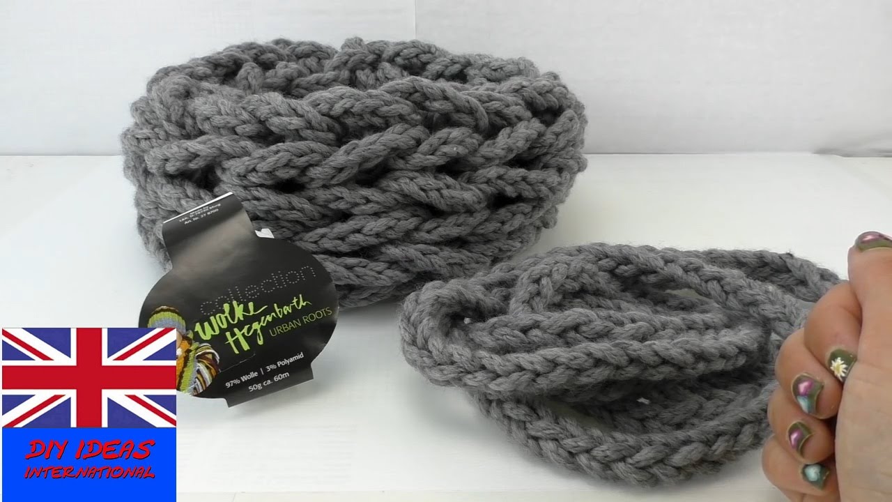 DIY hand knitting SCARF Hand knit a warm scarf for winter step by