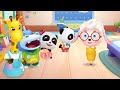Cartoon video baby school bus