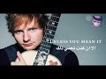 ED SHEERAN DIVE LYRICS ARB + ENG مترجمه