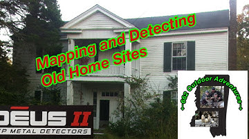 Using multiple maps to search for and mark potential metal detecting sites.