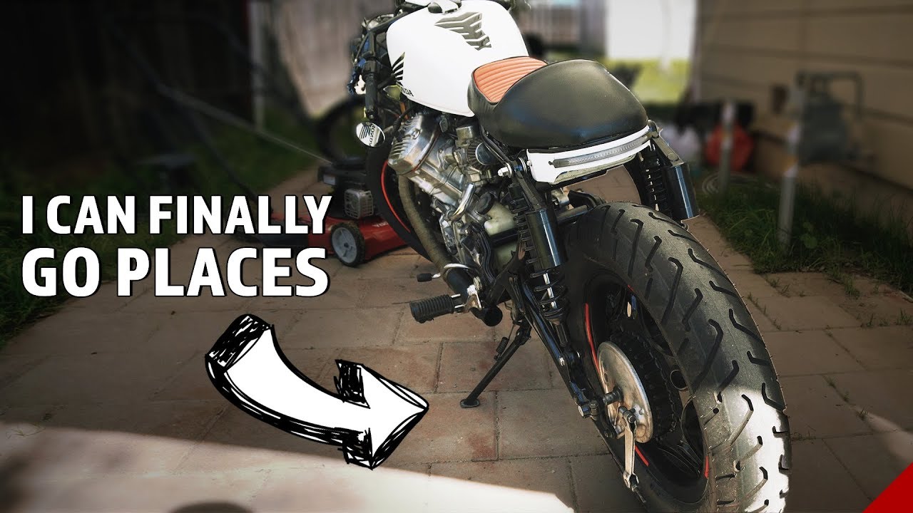 Installing a Longer Kickstand on the Honda CX500 Cafe Racer (FINALLY