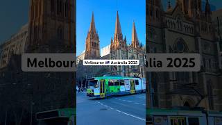 Melbourne Australia 2025, Flinders Street and Swanston Street #beautifulcity #tram #citylife #winter