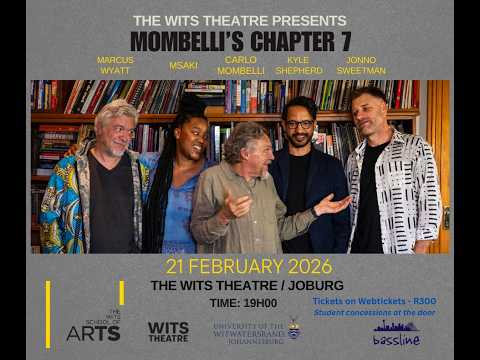 Carlo Mombelli Chapter 7 live at the Wits Theatre Johannesburg Feb 2026