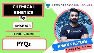 CHEMICAL KINETICS | PYQs | CSIR - UGC NET | Aman Rastogi