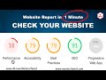 Check Website Performance, Accessibility, SEO in 1 Minute