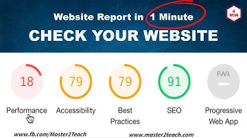 Check Website Performance, Accessibility, SEO in 1 Minute