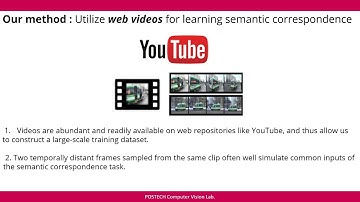 Self-Supervised Learning of Semantic Correspondence Using Web Videos