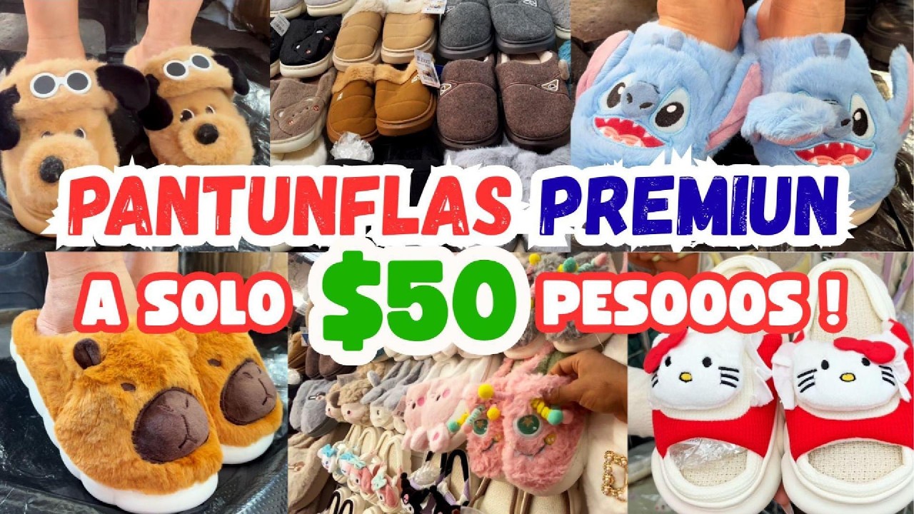😱 DESDE $50 Pesos ! PANTUNFLAS PREMIUN BARATISIMAS | Para Adulto, niño/a  y para bebes 💕