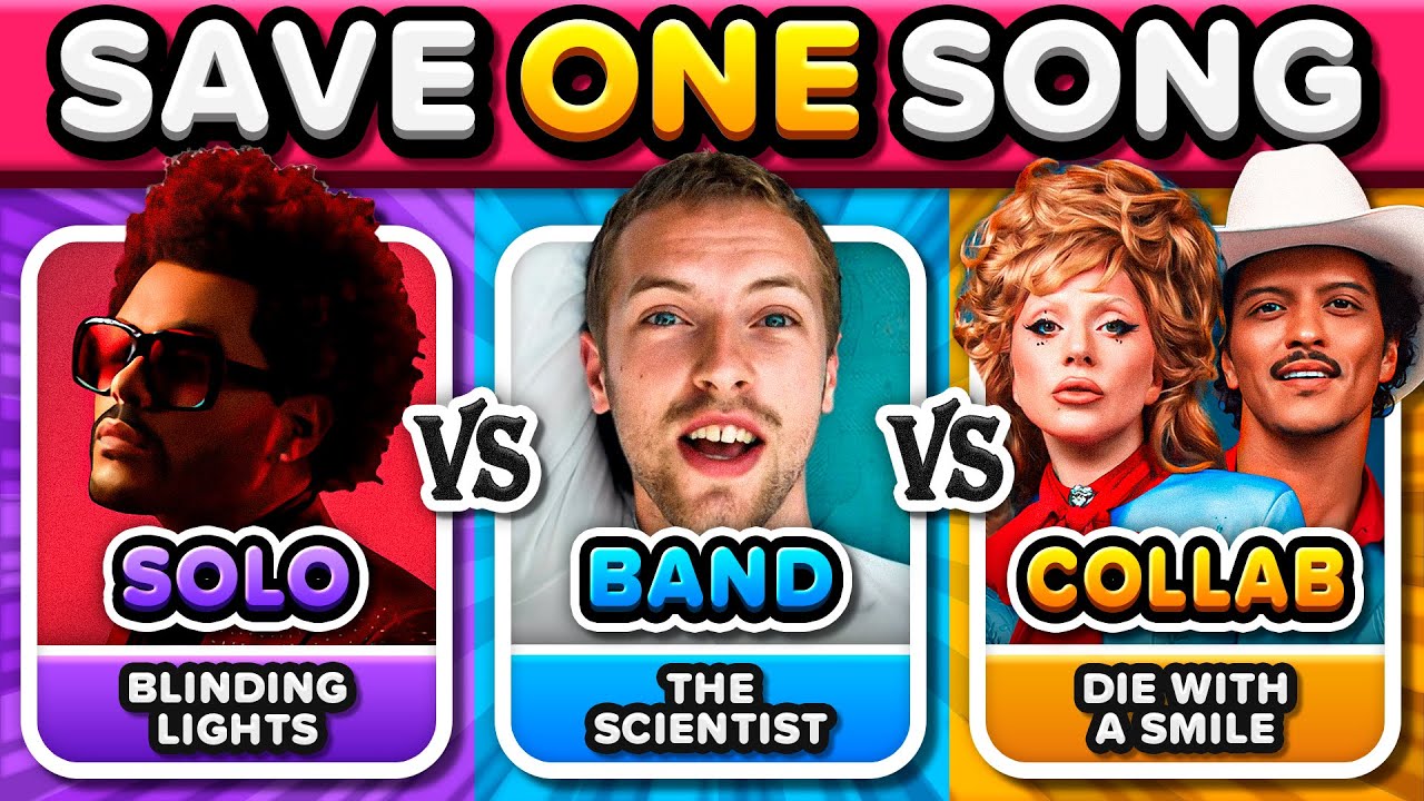 Save One Song 🎶 SOLO vs GROUP vs COLLAB 🔥 | Music Quiz