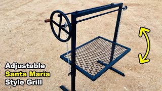 DIY Adjustable Firepit Grill  How to Make (Santa Maria Grill)