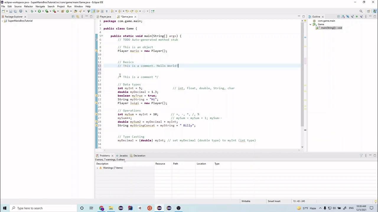 Java Game Programming #3 - Let's learn some Java - YouTube