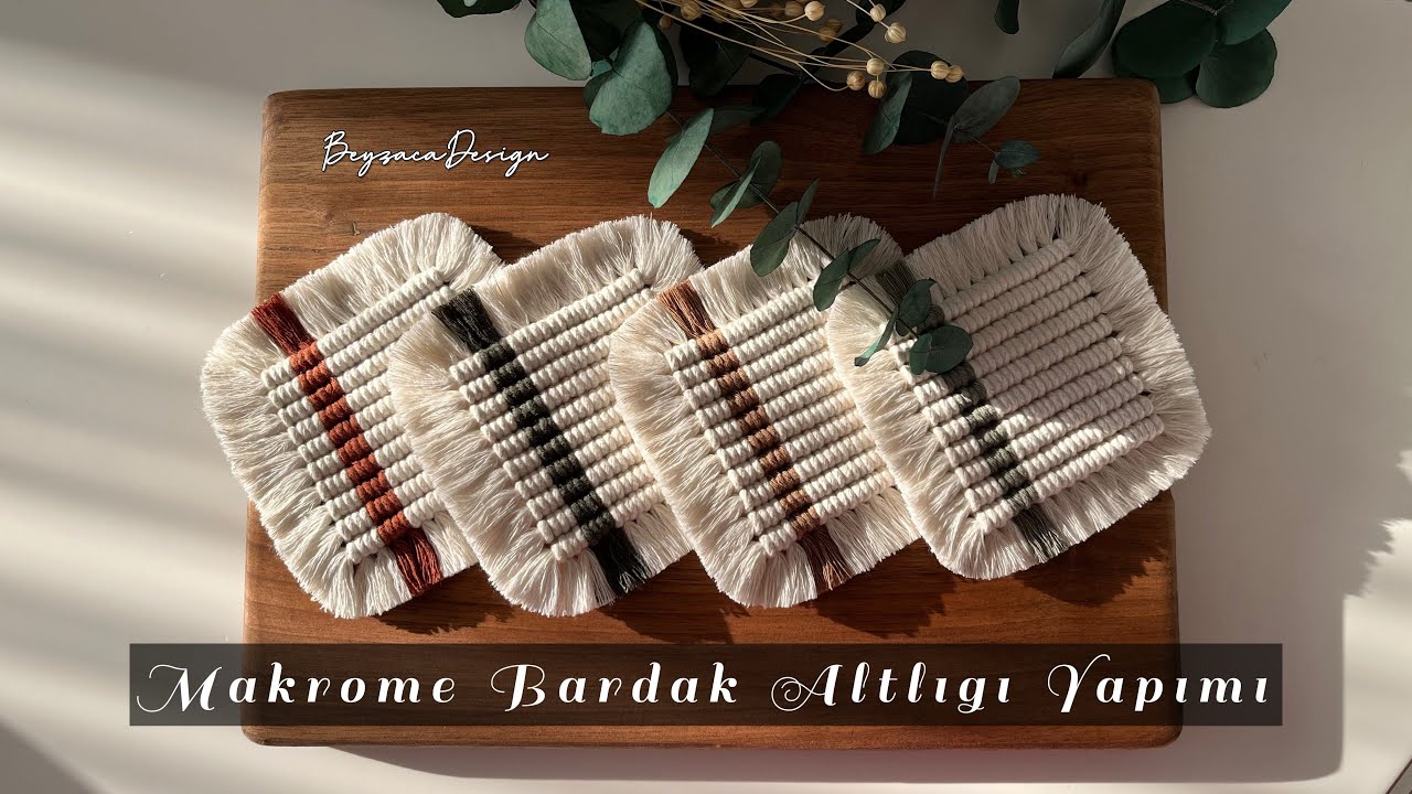 MAKROME BARDAK ALTLIĞI NASIL YAPILIR? | DIY MACRAME COASTER