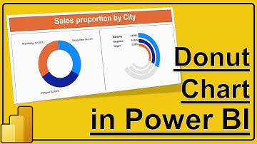 Donut Chart in Power BI | Multi layered Donut Chart in Power BI | #11