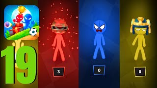 Stickman Party: 4 Player Games - Gameplay Walkthrough Part 19 - 5 Cup Adventures (iOS, Android)