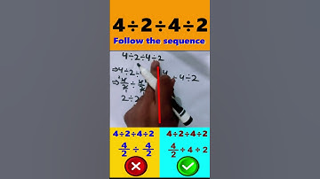 4 ÷ 2 ÷ 4 ÷ 2 | Confusing Division Question Explained Easily