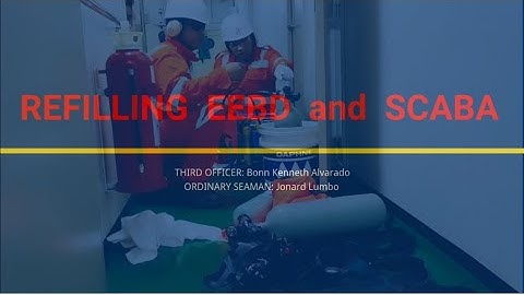 Refilling EEBD and SCABA Onboard