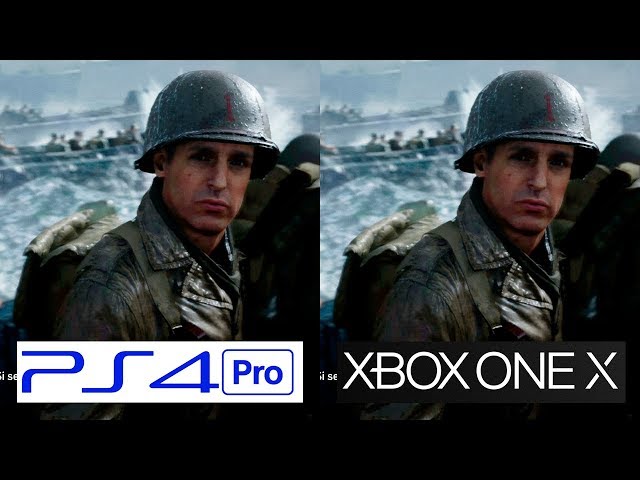 How does Call of Duty: WW2 look on Xbox One X and PS4 Pro?