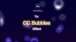 CC Bubbles Effects on Adobe After Effects || Short Tutorial || [ TECH RADON BD ]