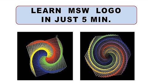 Learn MSW Logo in 5 min I Programming For School Students