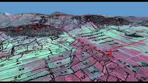 Visualization of Cadastral Map on Satellite Image in 3D
