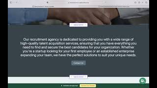 Make a Simple Recruitment Agency Website [VIDEO GUIDE]