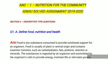 ANC 1 Solved Assignment