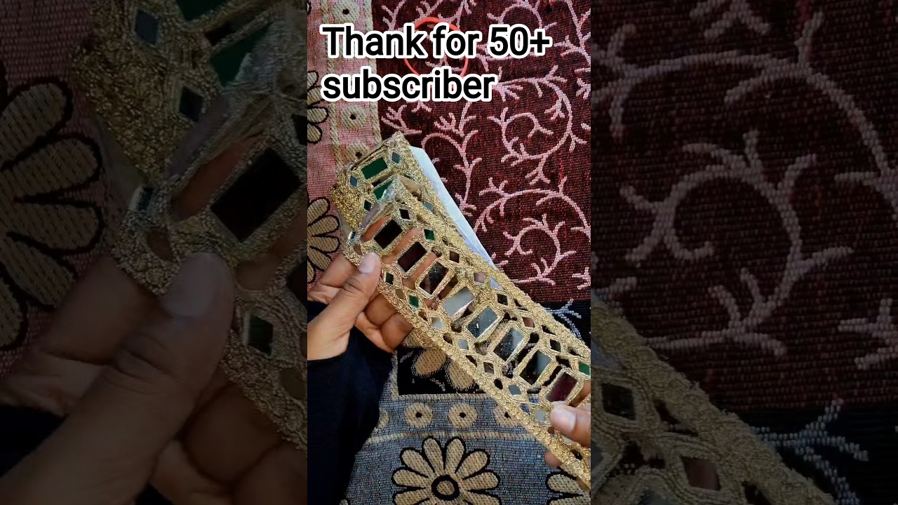 Unboxing mirror work trending lace /meesho lace unboxing 