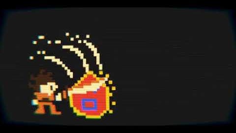 blender 8bit style pixels art animation