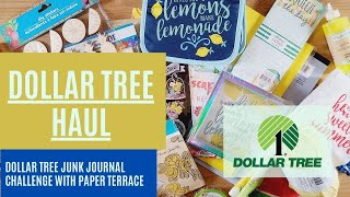 Dollar Tree Haul: Dollar Tree Junk Journal Challenge with Paper Terrace