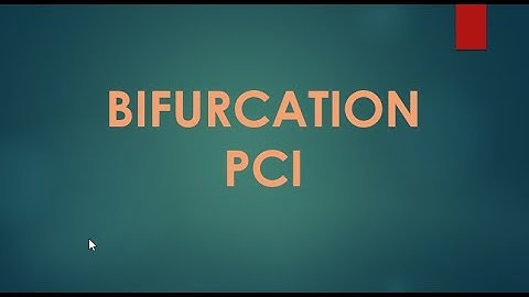 Bifurcation PCI