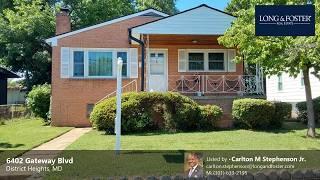 Sale: 4 Beds - 2 Baths - 2378 sq ft - District Heights - MD [$419,000] MLS #: MDPG2203628