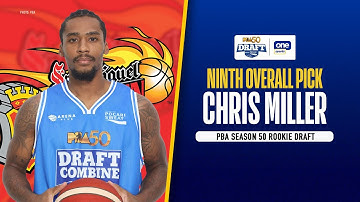Chris Miller is the NINTH overall pick | PBA Season 50 Rookie Draft