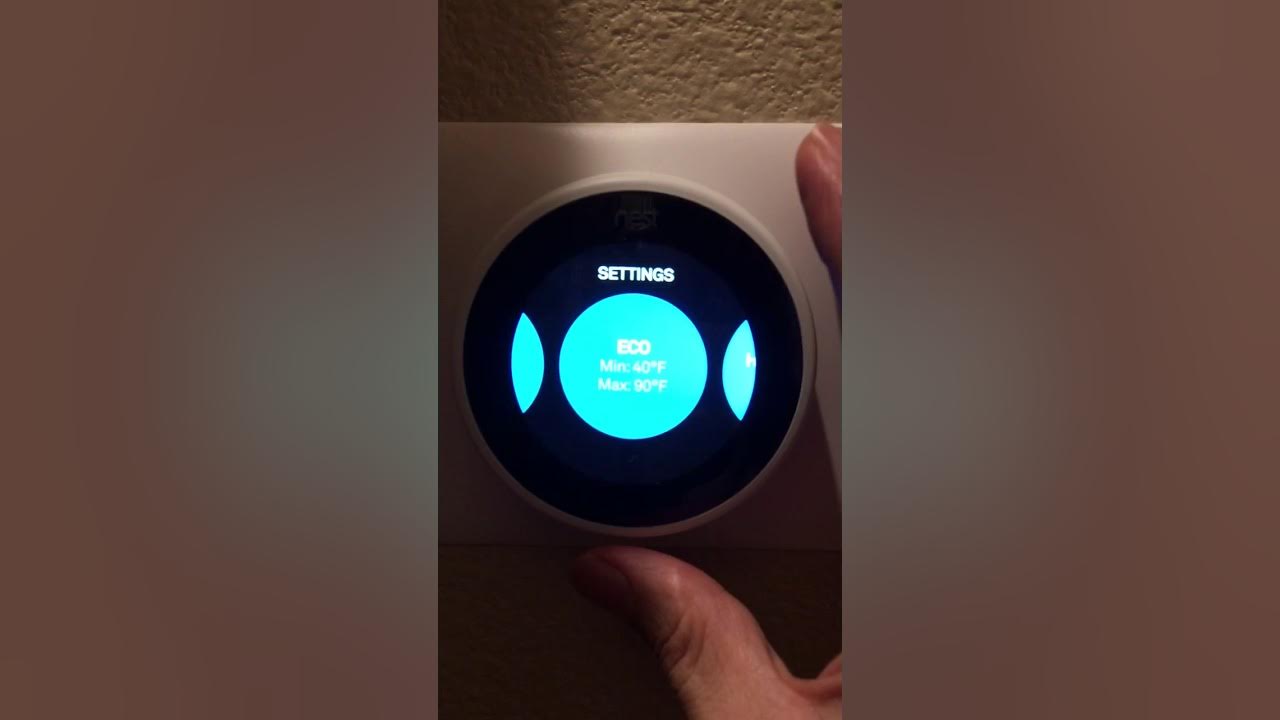 Nest thermostat how to manually hold temperature YouTube