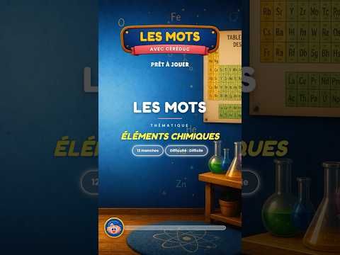 Culture & découvertes — Trouve le mot : Éléments Chimiques · 12 manches (difficile) #shorts