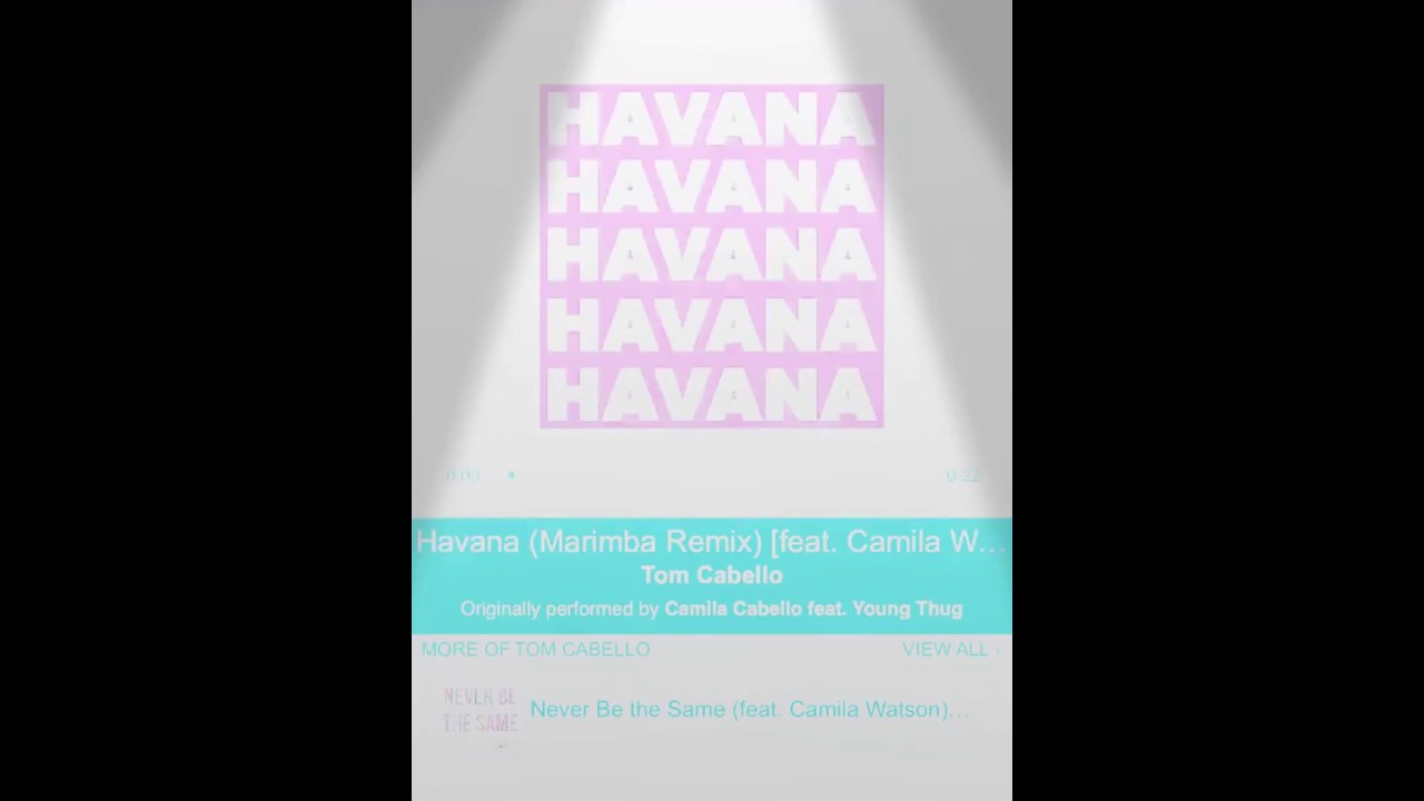 Havana 2 marimba remix 2018 Feb. RINGTONE best remix must download