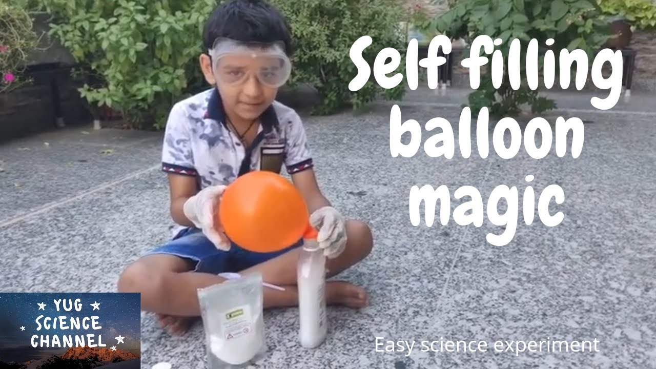 Vinegar and baking soda - simple science experiment for kids - Hindi 